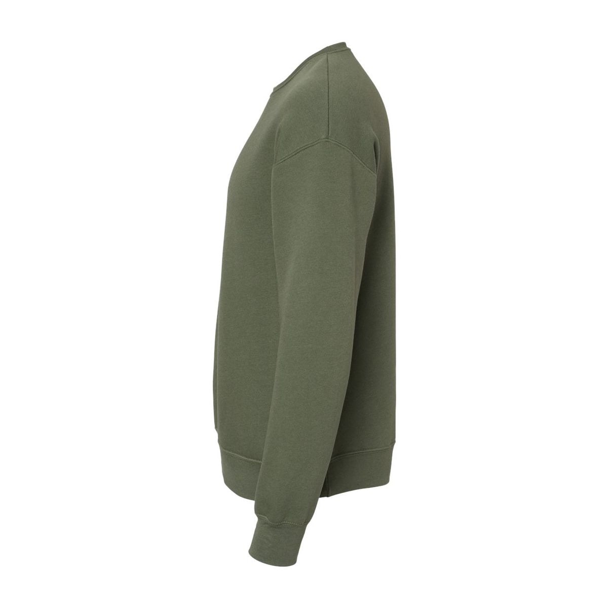 Unisex Fleece Sweatshirt — Military Green (Left)