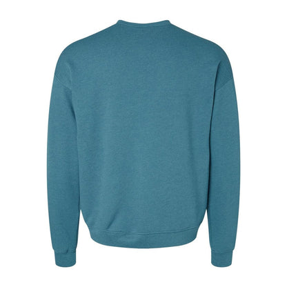 Unisex Fleece Sweatshirt — Heather Deep Teal (Back)