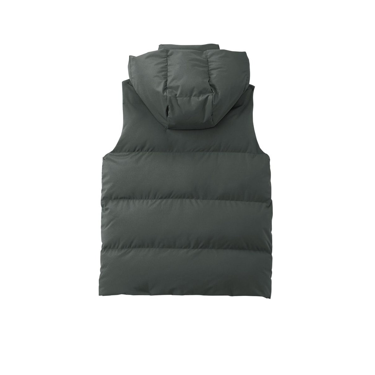 Women's Puffer Vest — Anchor Grey (Back)