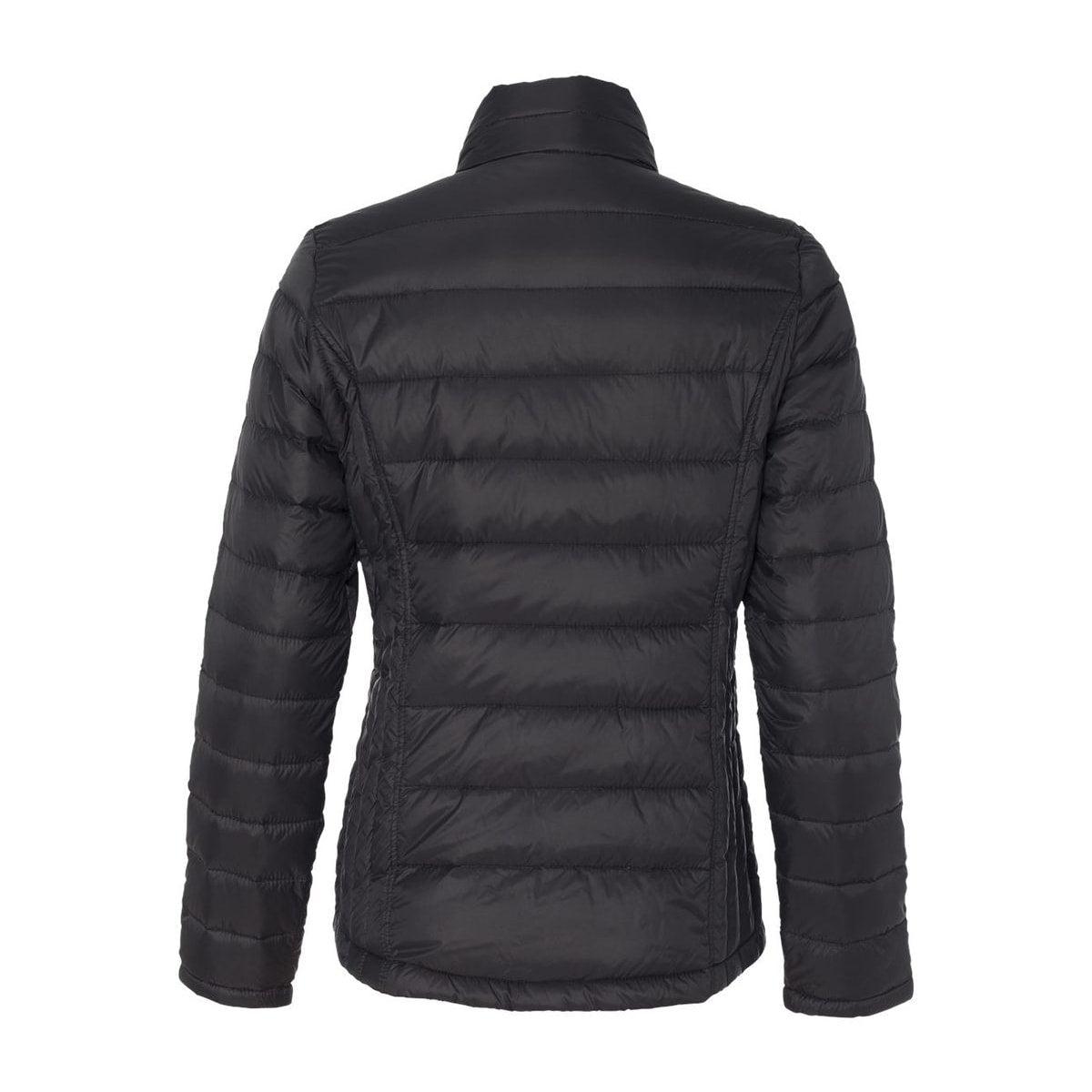Women’s Packable Down Jacket — Black (Back)