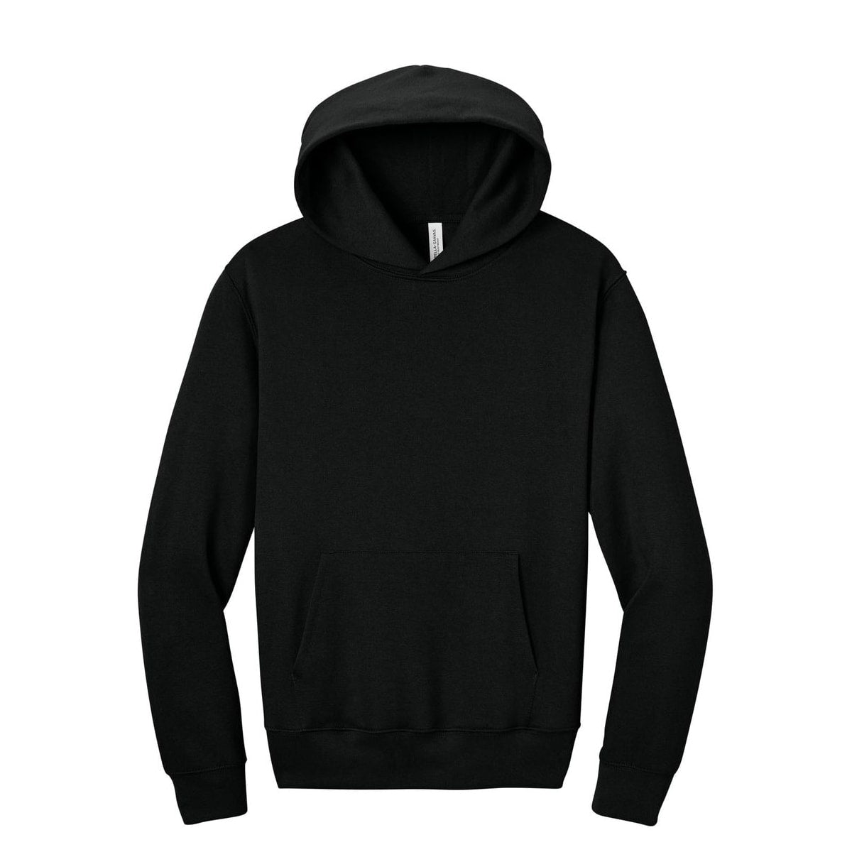 bella-canvas-unisex-pullover-hoodie — Black