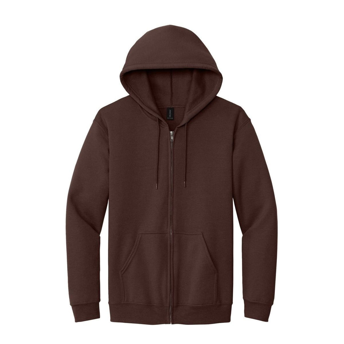 gildan-heavy-blend-full-zip-hooded-sweatshirt — Dark Chocolate