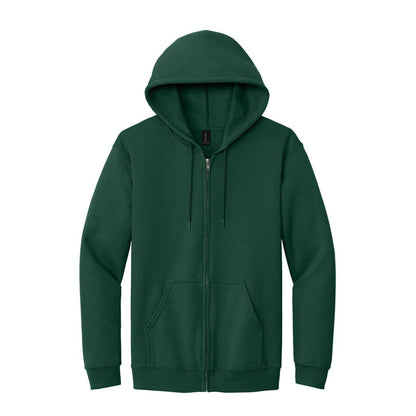 gildan-heavy-blend-full-zip-hooded-sweatshirt — Forest Green