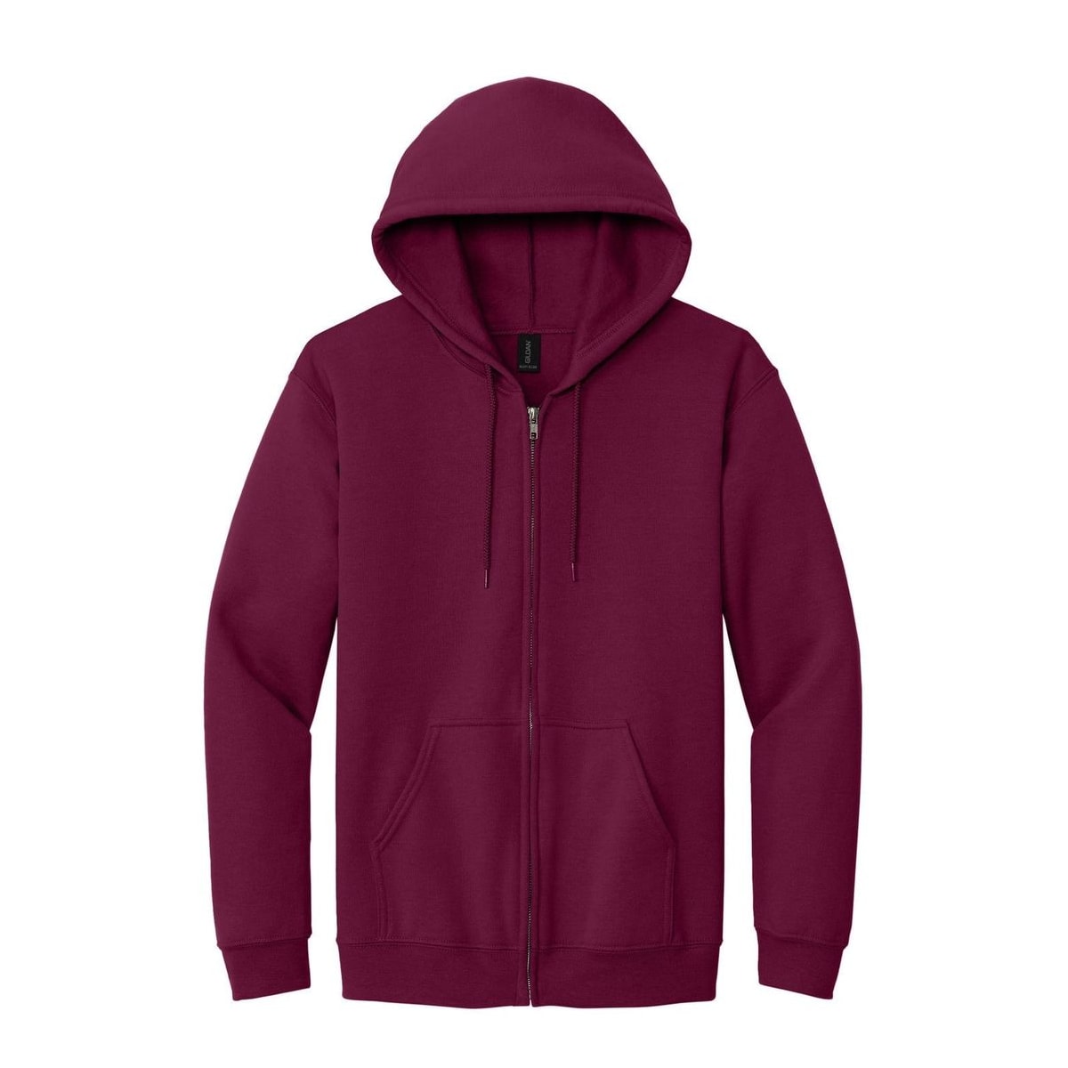gildan-heavy-blend-full-zip-hooded-sweatshirt — Maroon