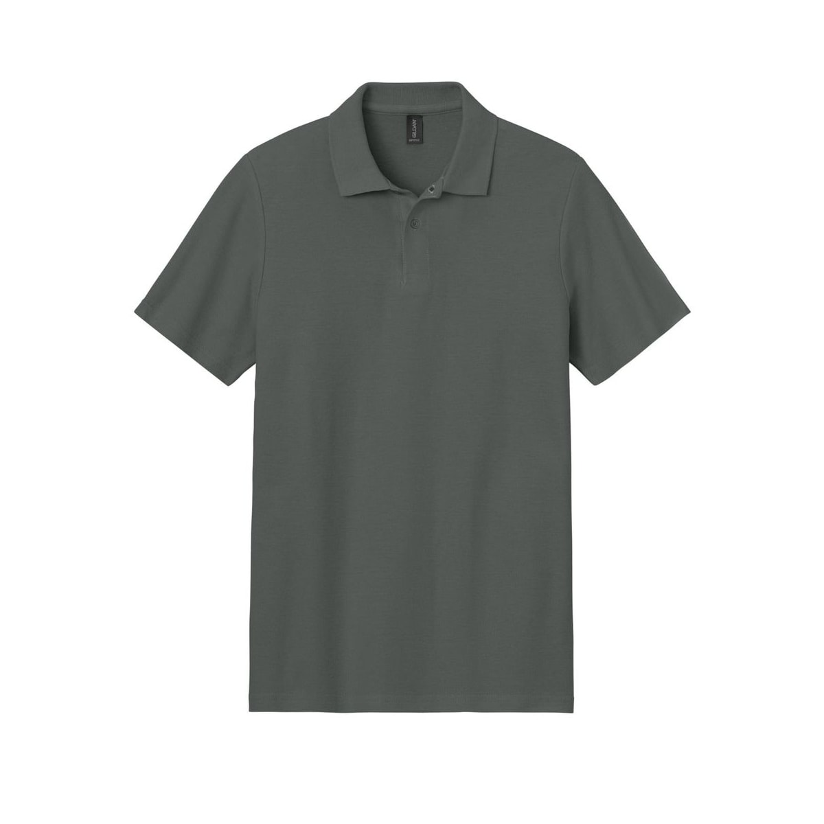 embroidered-gildan-softstyle-men-s-pique-polo — Charcoal