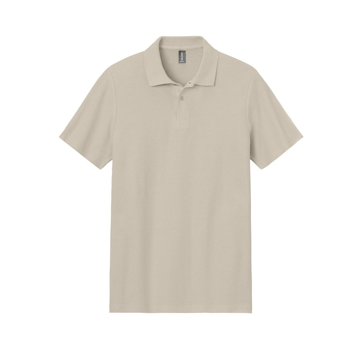 embroidered-gildan-softstyle-men-s-pique-polo — Sand