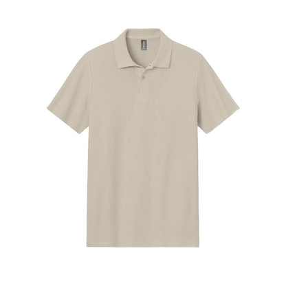 embroidered-gildan-softstyle-men-s-pique-polo — Sand