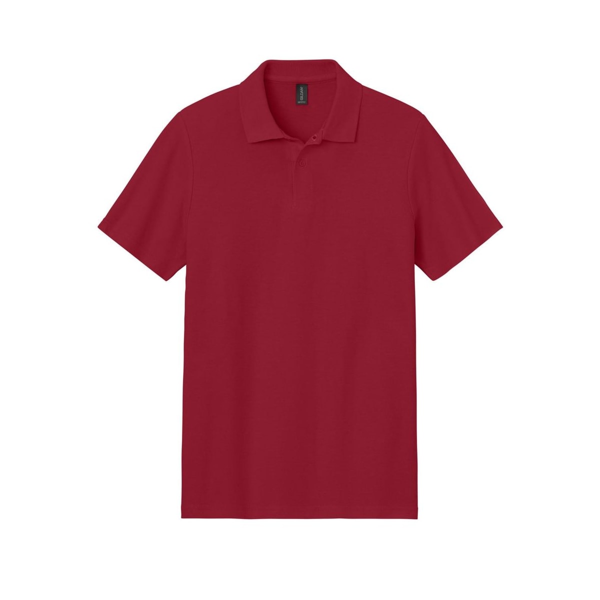 embroidered-gildan-softstyle-men-s-pique-polo — Cherry Red