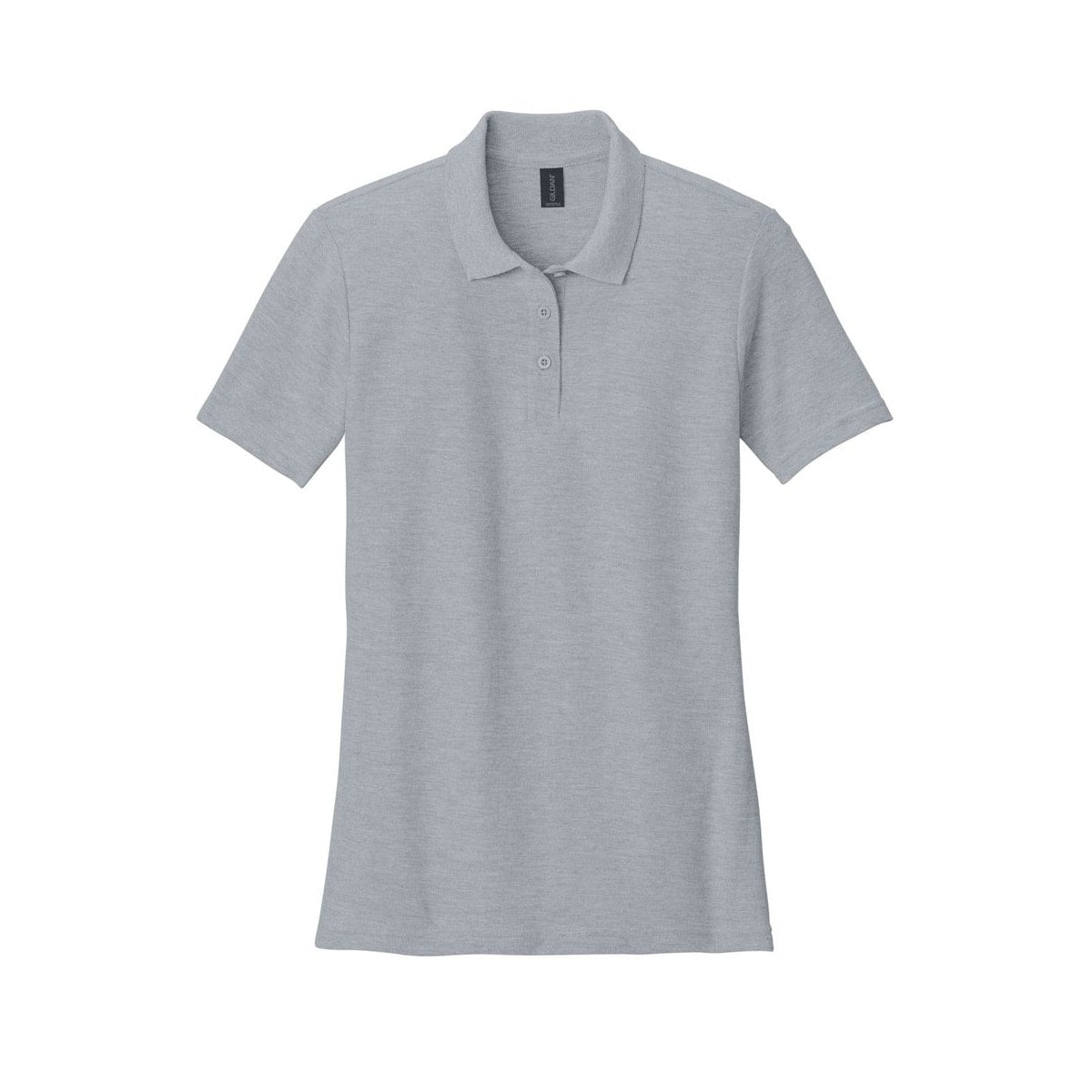 embroidered-gildan-softstyle-women-s-pique-polo — Ring Spun Sport Grey
