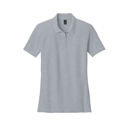 embroidered-gildan-softstyle-women-s-pique-polo — Ring Spun Sport Grey