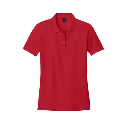 embroidered-gildan-softstyle-women-s-pique-polo — Red