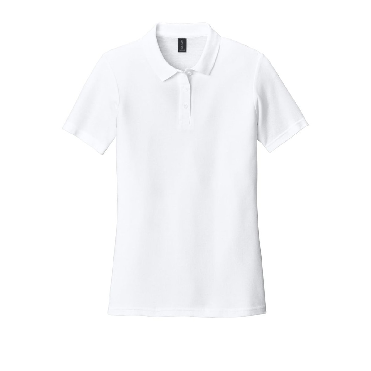 embroidered-gildan-softstyle-women-s-pique-polo — White