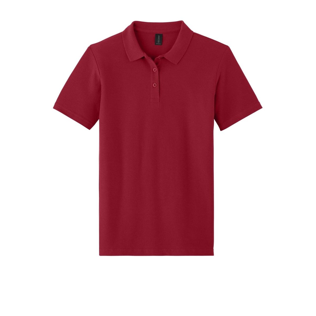 embroidered-gildan-softstyle-women-s-pique-polo — Cherry Red