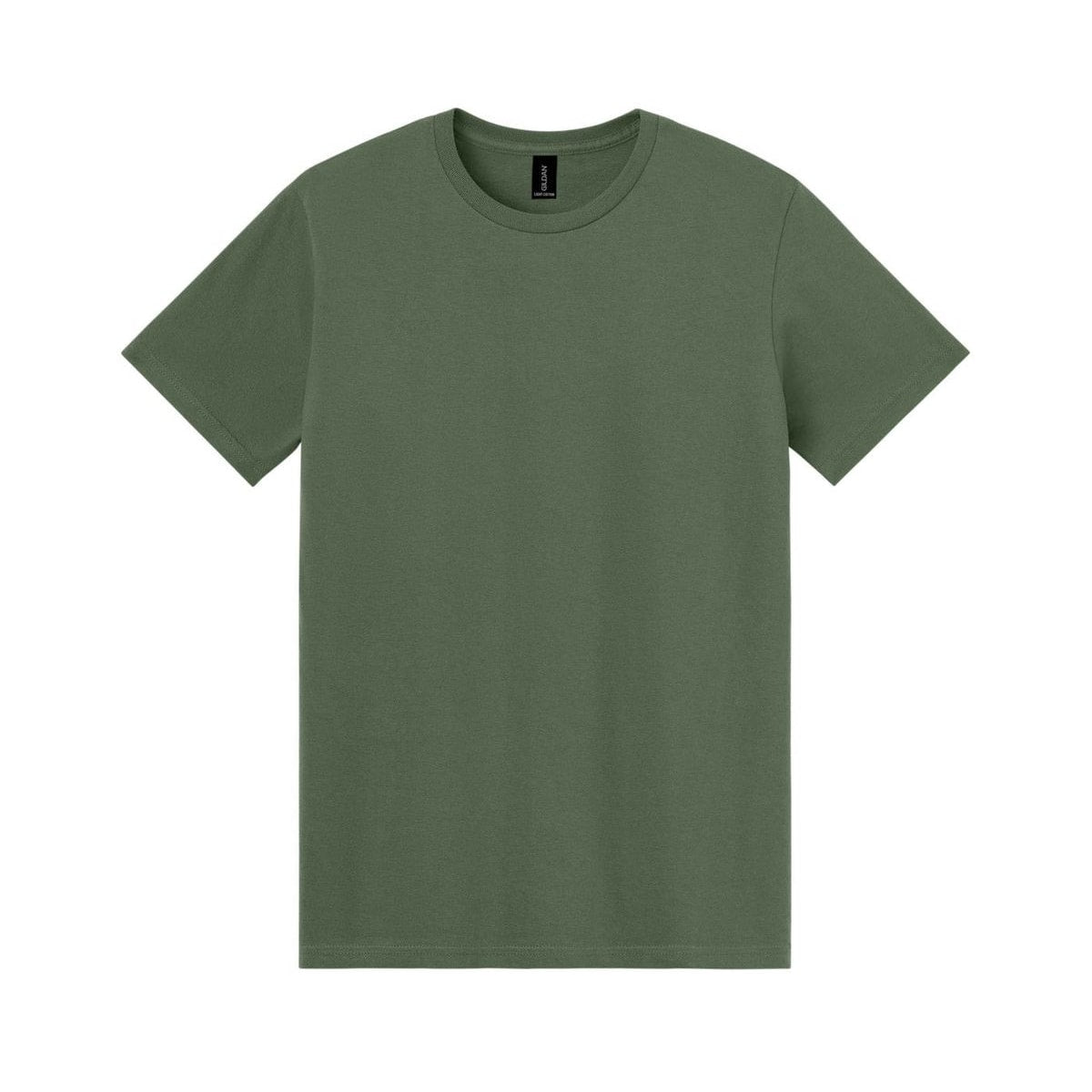 gildan-light-cotton-tee-3000 — Military Green