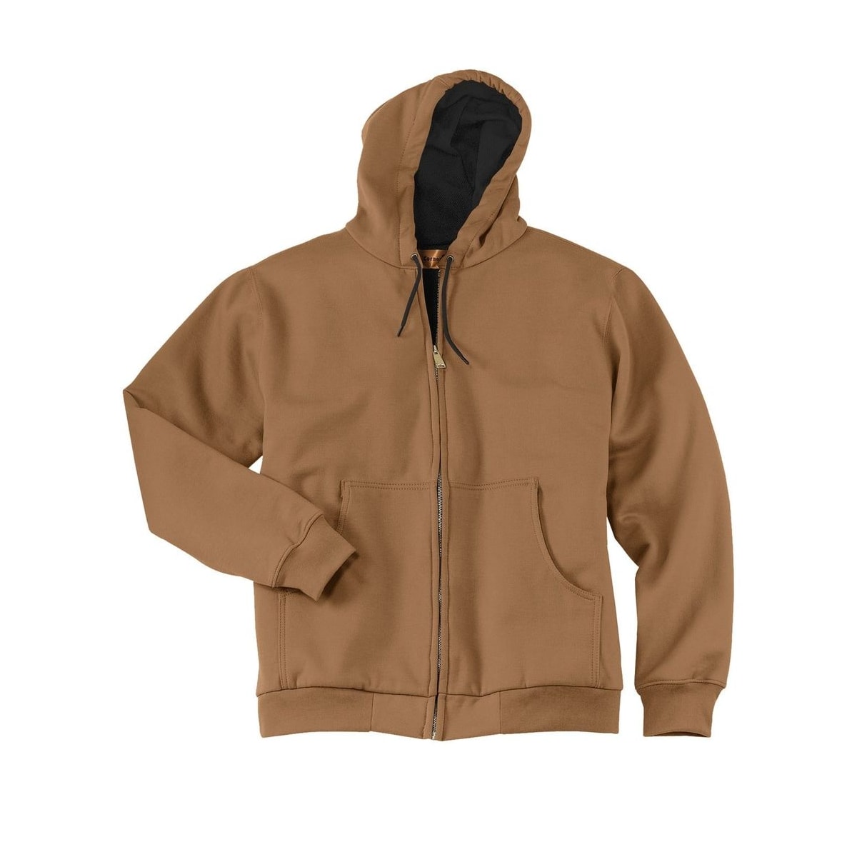 embroidered-heavyweight-sweatshirt — Duck Brown