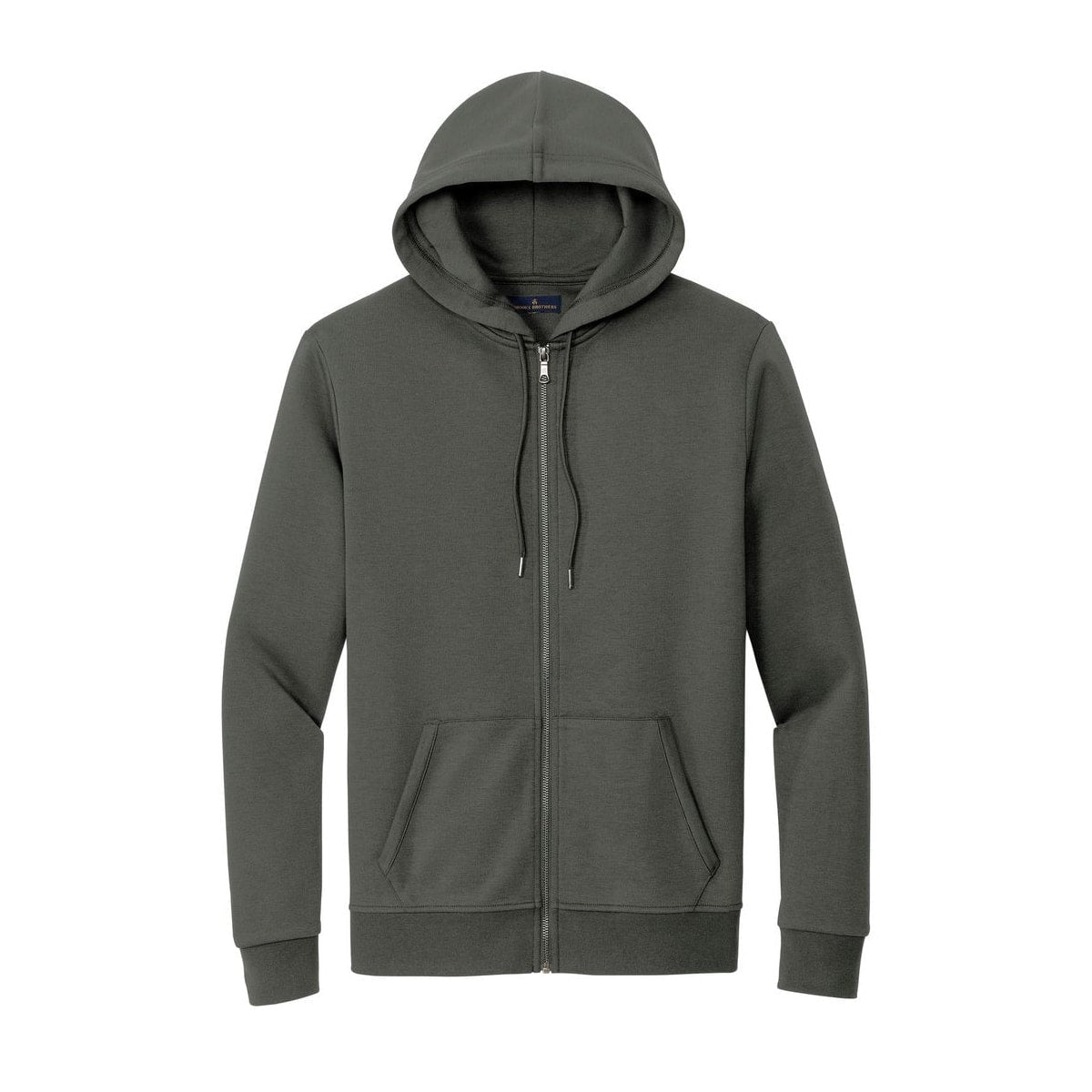 embroidered-men-s-brooks-brothers-double-knit-full-zip-hoodie — Windsor Grey