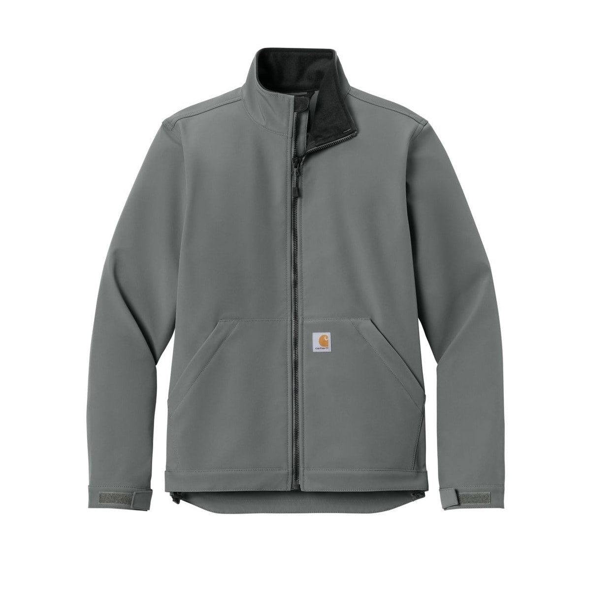 embroidered-men-s-carhartt-rain-defender-soft-shell-jacket — Steel