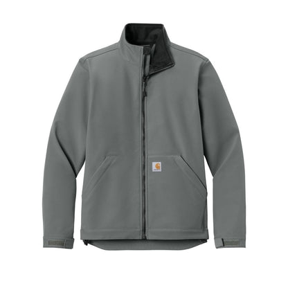 embroidered-men-s-carhartt-rain-defender-soft-shell-jacket — Steel