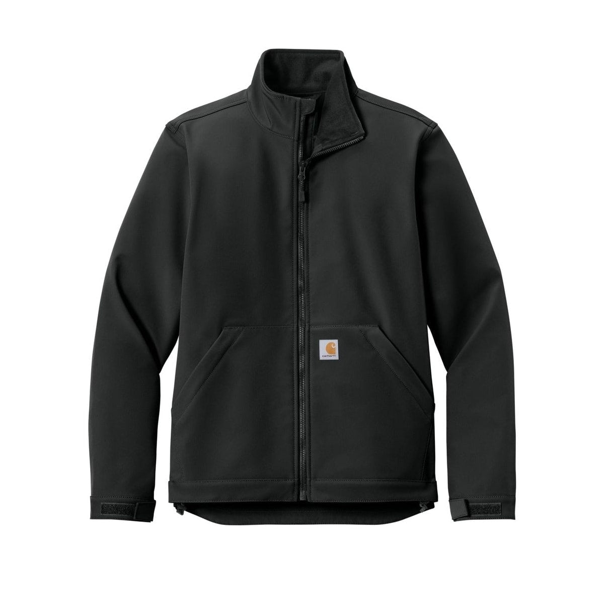 embroidered-men-s-carhartt-rain-defender-soft-shell-jacket — Black