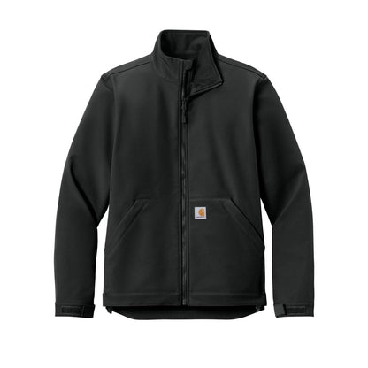 embroidered-men-s-carhartt-rain-defender-soft-shell-jacket — Black