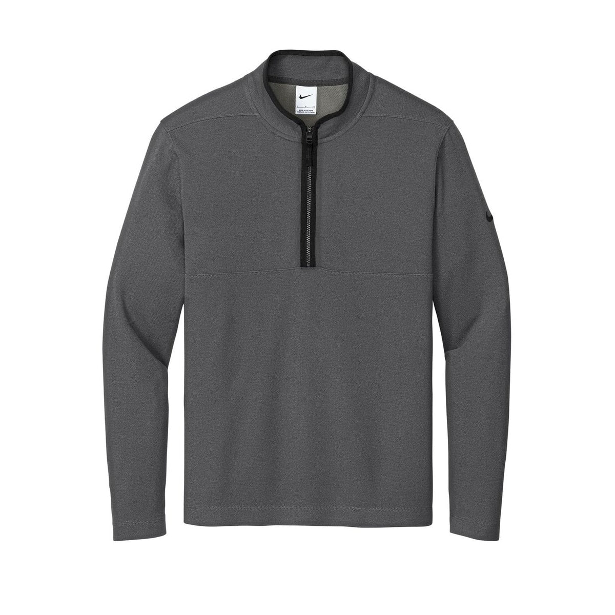 embroidered-men-s-nike-textured-1-2-zip-cover-up — Dark Grey