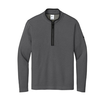 embroidered-men-s-nike-textured-1-2-zip-cover-up — Dark Grey
