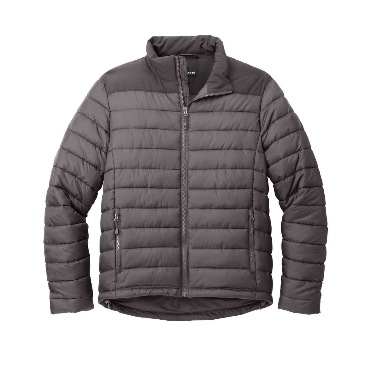 embroidered-men-s-puffer-jacket — Deep Smoke/ Grey Smoke