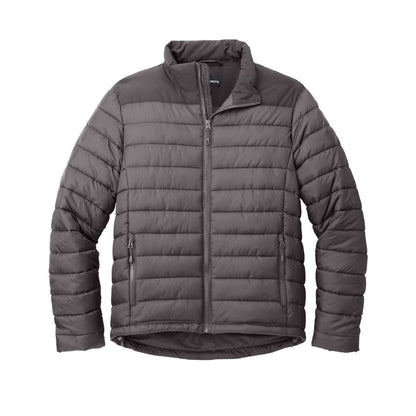 embroidered-men-s-puffer-jacket — Deep Smoke/ Grey Smoke