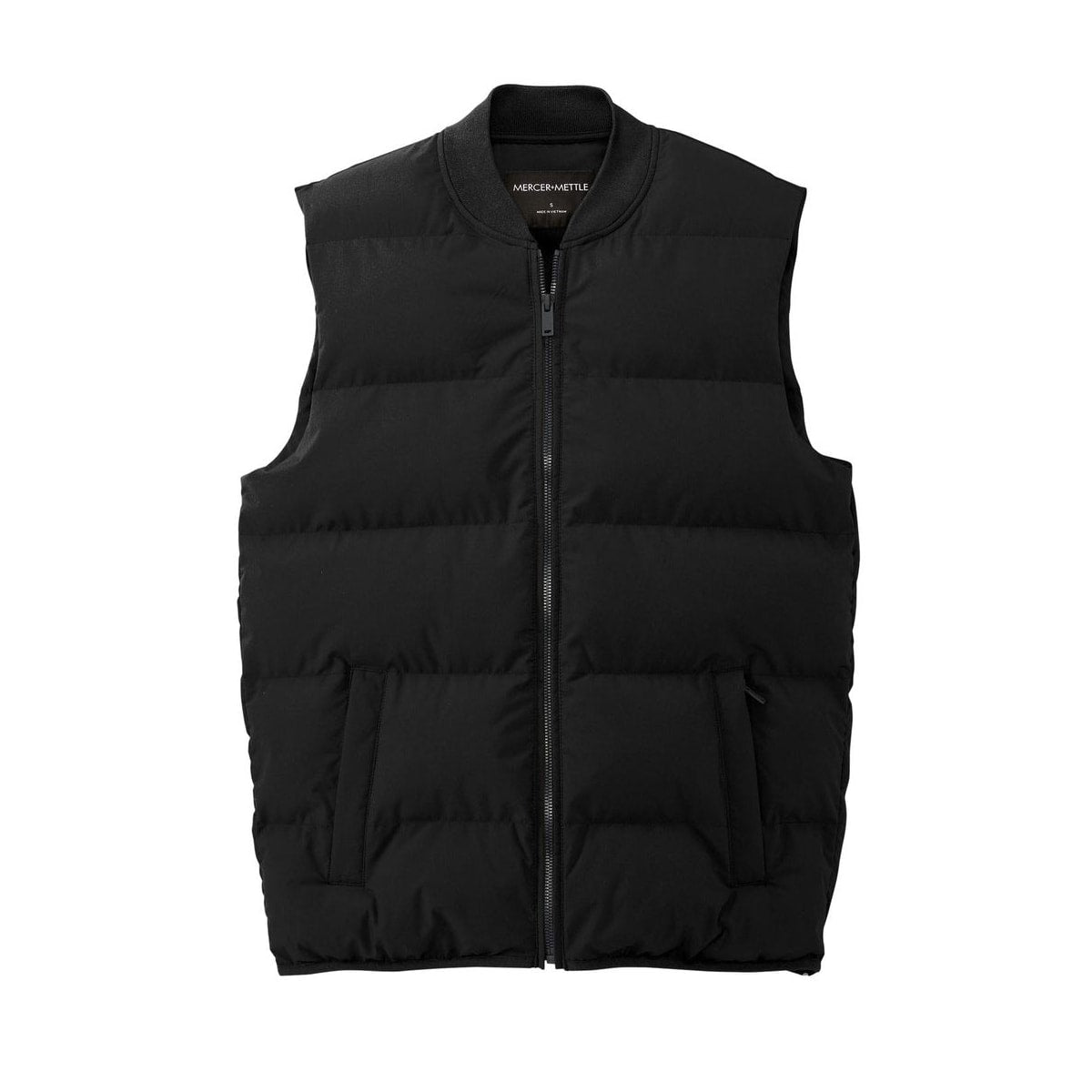 embroidered-men-s-puffer-vest — Deep Black