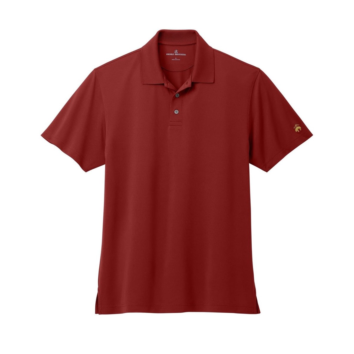 embroidered-mens-brooks-brothers-mesh-polo — Rich Red