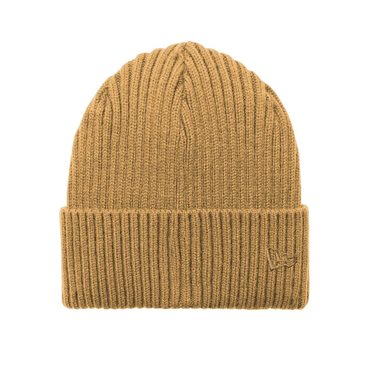 embroidered-new-era-core-classic-cuff-beanie — Light Bronze