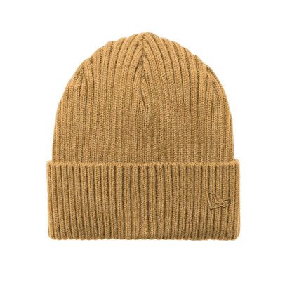 embroidered-new-era-core-classic-cuff-beanie — Light Bronze