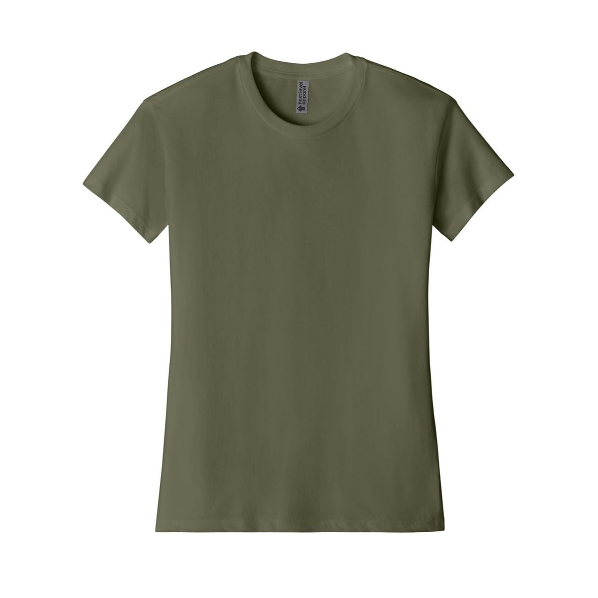 next-level-apparel-women-s-relaxed-tee — Military Green