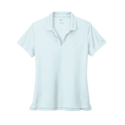 embroidered-nike-ladies-dri-fit-micro-pique-2-0-polo-nkdc1991 — Blue Tint