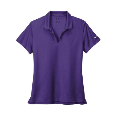 embroidered-nike-ladies-dri-fit-micro-pique-2-0-polo-nkdc1991 — Court Purple