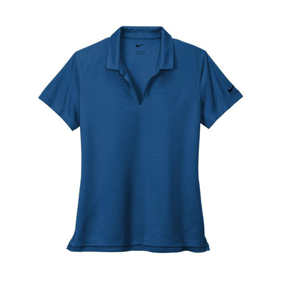 embroidered-nike-ladies-dri-fit-micro-pique-2-0-polo-nkdc1991 — Gym Blue
