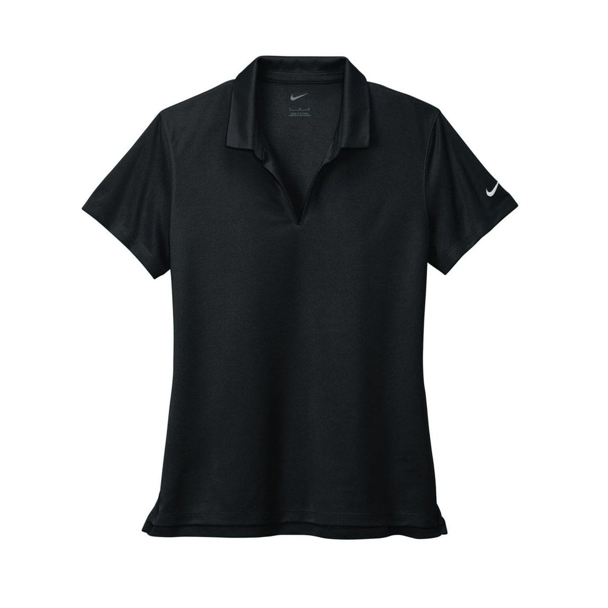 embroidered-nike-ladies-dri-fit-micro-pique-2-0-polo-nkdc1991 — Black