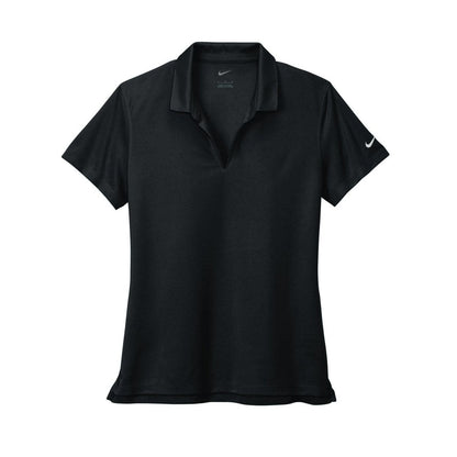 embroidered-nike-ladies-dri-fit-micro-pique-2-0-polo-nkdc1991 — Black