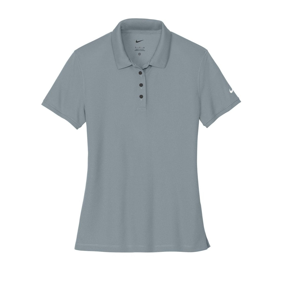 embroidered-nike-ladies-victory-solid-polo-nkdx6685 — Cool Grey