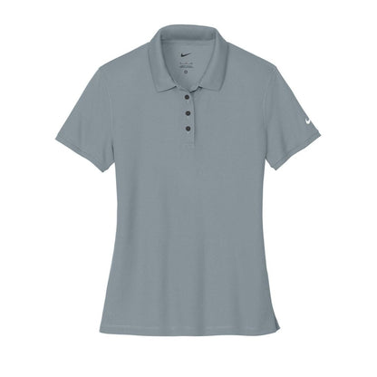 embroidered-nike-ladies-victory-solid-polo-nkdx6685 — Cool Grey