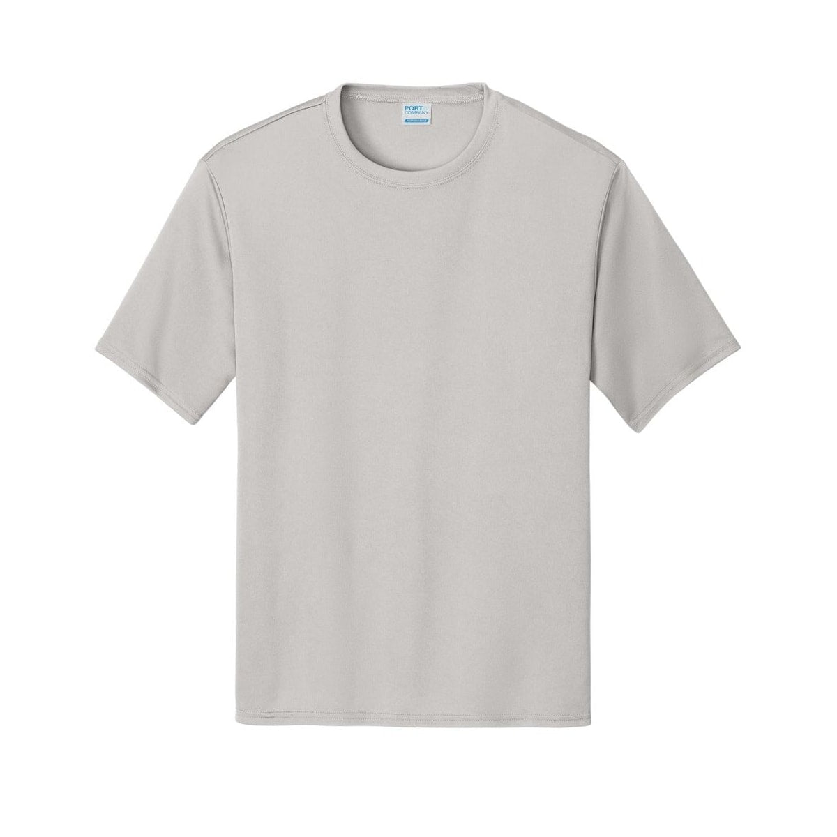 port-and-company-essential-performance-tee — Silver