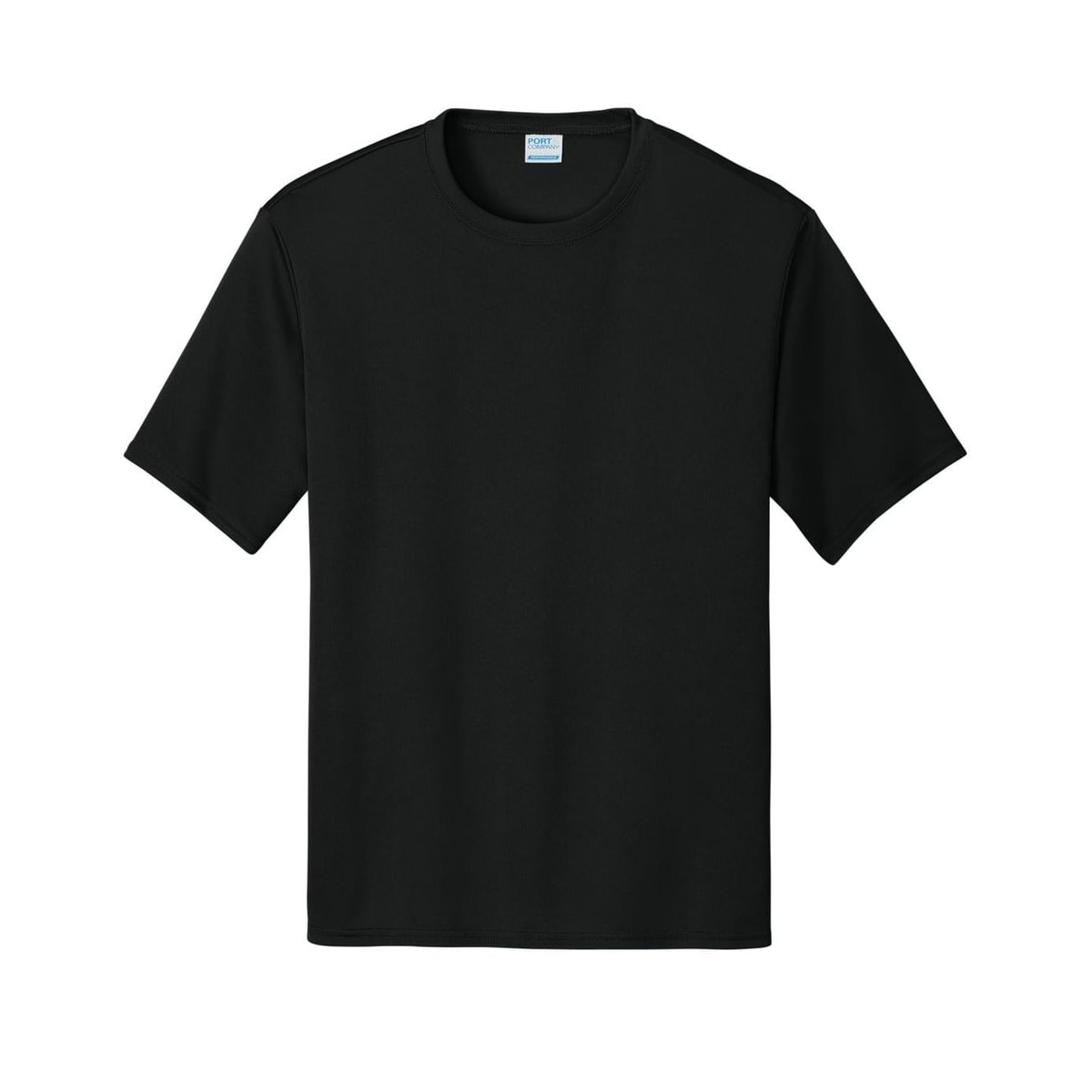 port-and-company-essential-performance-tee — Jet Black