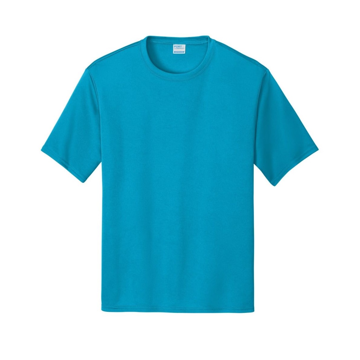 port-and-company-essential-performance-tee — Neon Blue