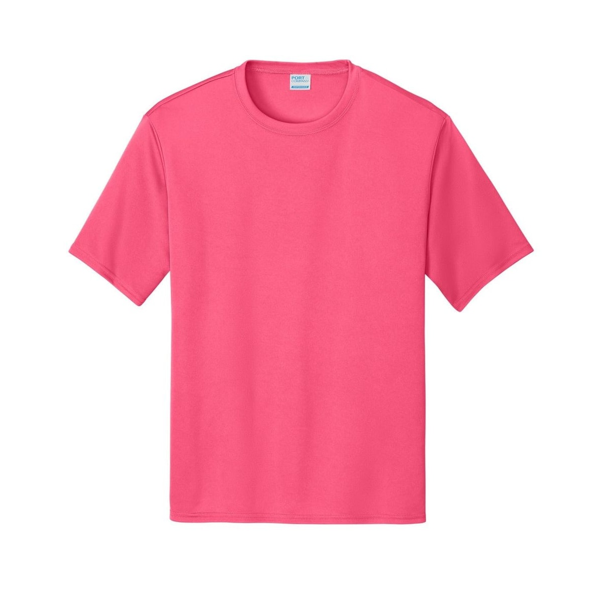 port-and-company-essential-performance-tee — Neon Pink
