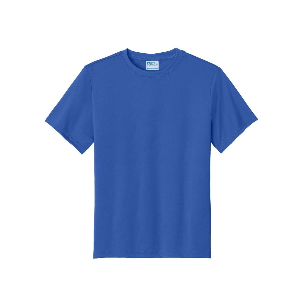 port-and-company-youth-essential-performance-tee — Royal