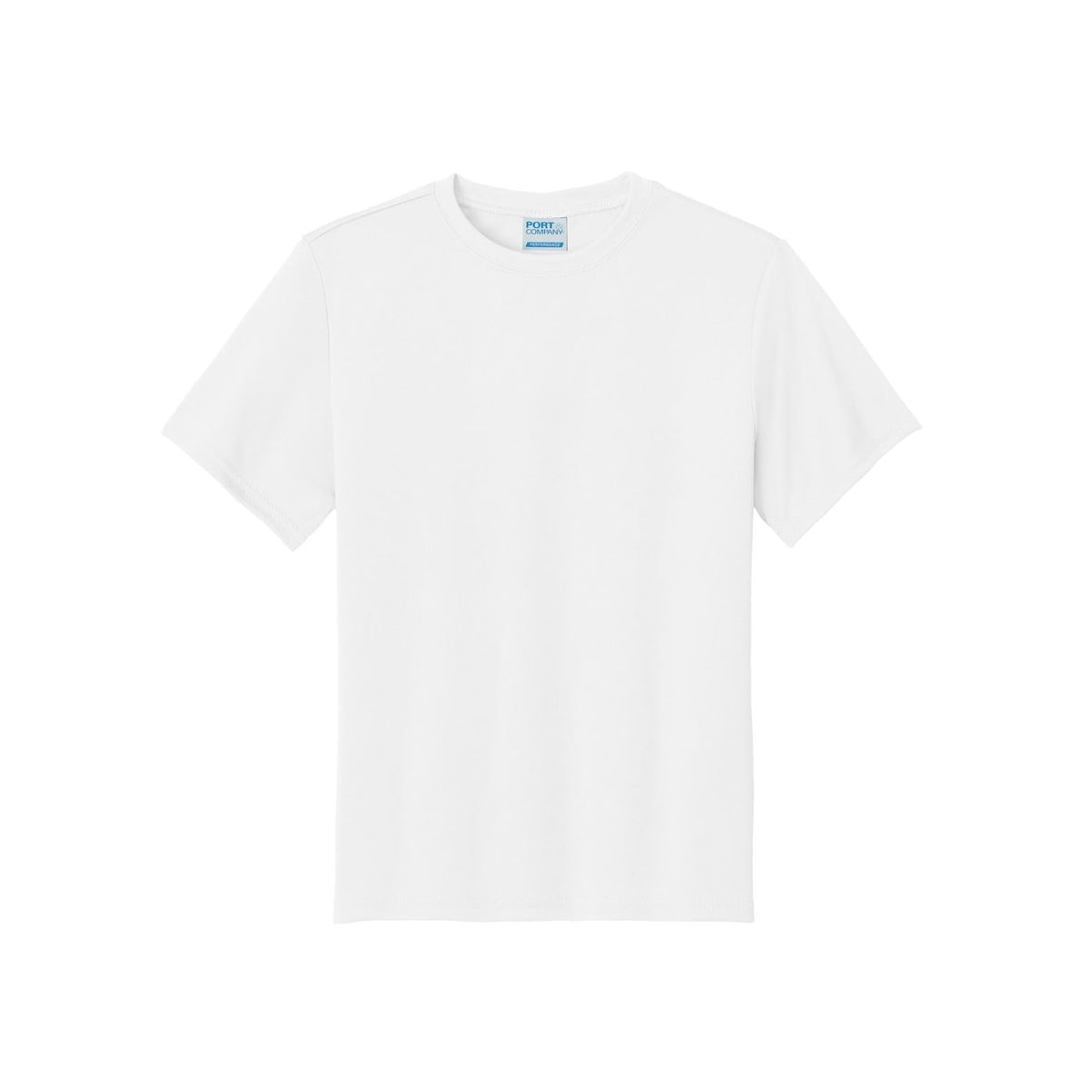 port-and-company-youth-essential-performance-tee — White