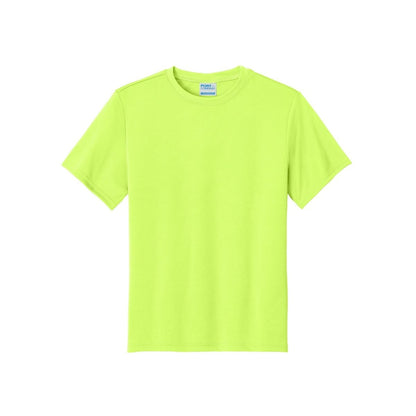 port-and-company-youth-essential-performance-tee — Neon Yellow