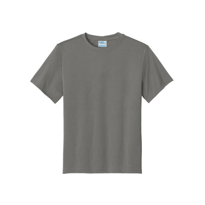 port-and-company-youth-essential-performance-tee — Grey Concrete