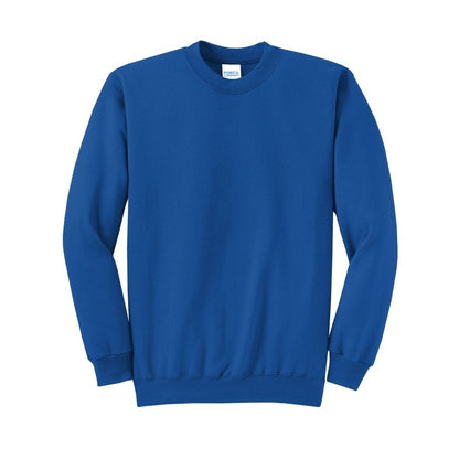 port-and-co-core-fleece-crewneck-sweatshirt — Royal