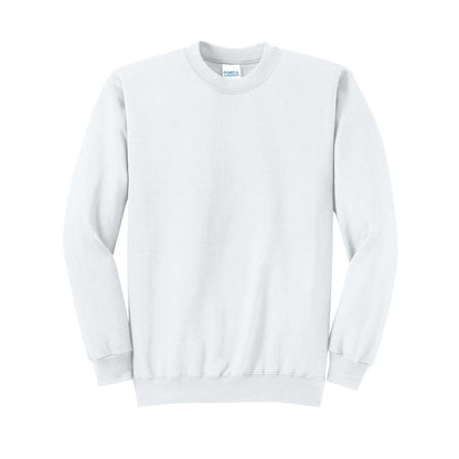 port-and-co-core-fleece-crewneck-sweatshirt — White